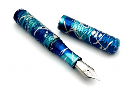 Victorian sale Luminescent Blue Resin Twist Pen