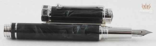 Penna Roller Blu con Rifiniture in Rutenio Montegrappa Manager