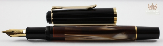 Pelikan Tradition Fountain Pen - M200 Brown Marbled - Pen Boutique Ltd