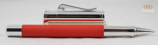 Graf Von Faber-Castell Fountain Pen Guilloche India Red - Fine