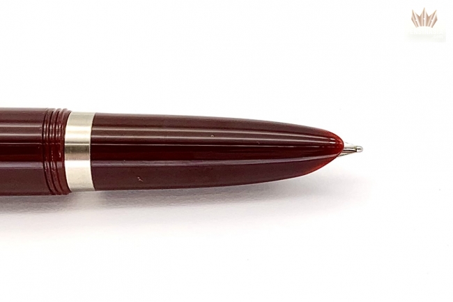 Parker 51 Burgundy Resin Chrome Fountain Pen Fine Nib