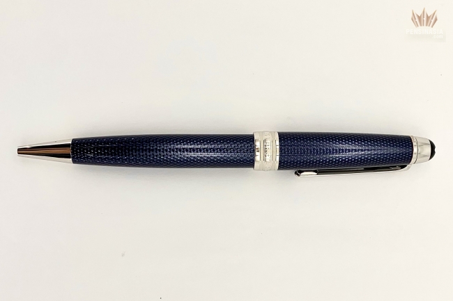 Montblanc meisterstuck solitaire blue clearance hour midsize ballpoint pen