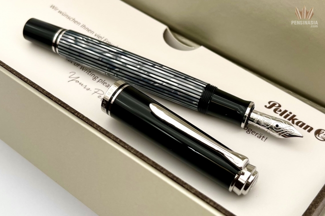 Pelikan Souveran R600 Green & Black - Penna Roller