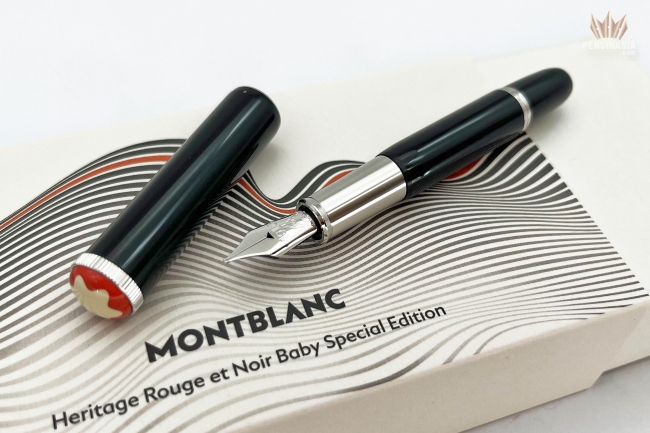 Montblanc rouge et noir ballpoint hot sale