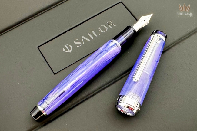 Stylo-plume Sailor Professional Gear slim Silver Metallic Violet