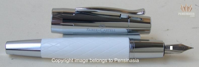 Faber-Castell 148672 Penna stilografica e-motion Pure Silver, EF