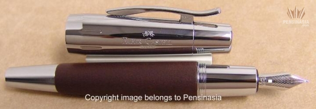 Faber Castell E-Motion Ballpoint Pen Dark Brown Wood